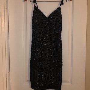 Sequin Black Dress
